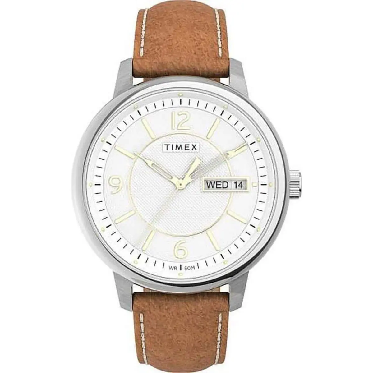 Timex Chicago Quartz White Dial Men`s Watch TW2V28900 - White, Quartz