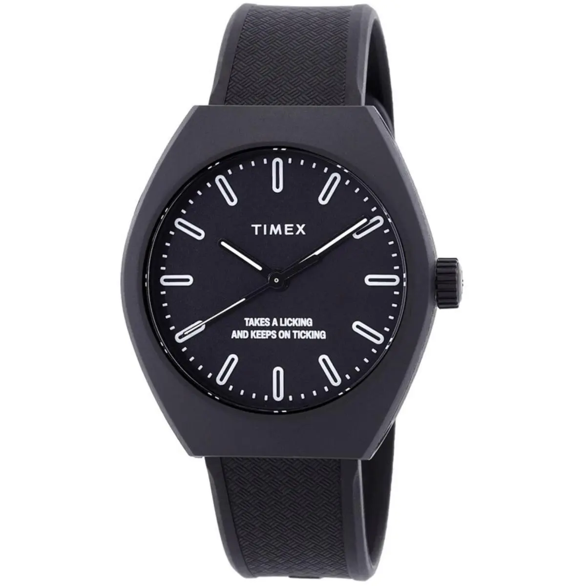 Urban Pop TW2W42100 Men`s Watch Black Dial Silicone Eco Quartz 40mm by Timex