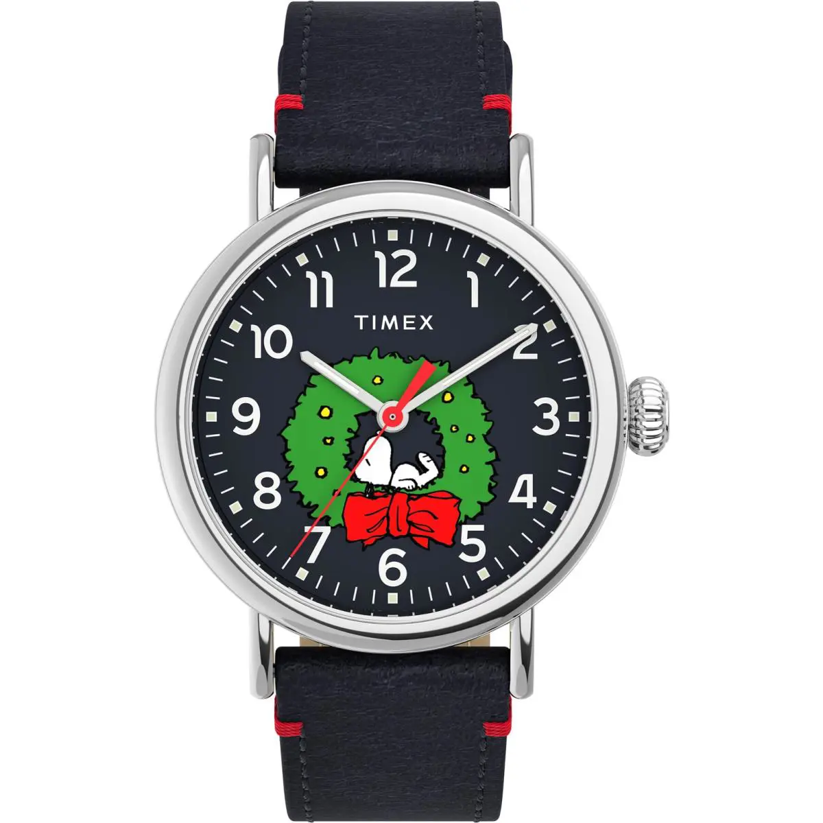 Timex Peanuts Snoopy Holiday Waterbury Standard Blue Dial Watch Quartz TW2U86300