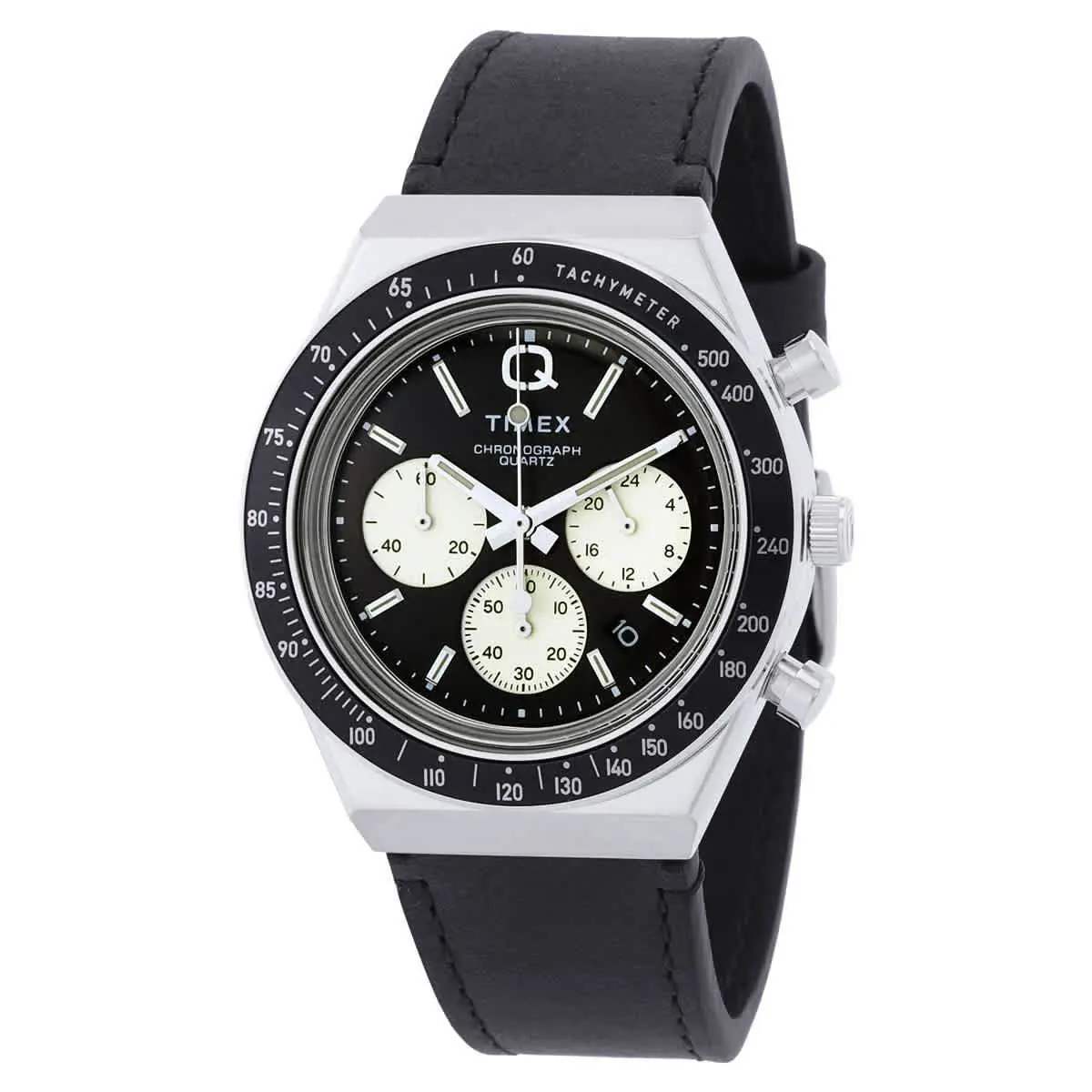 Q Chronograph Quartz Black Dial Men`s Watch TW2V42700 by Timex
