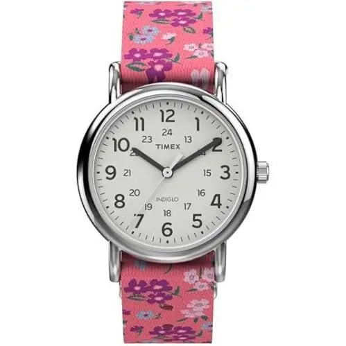 Timex Weekender TW2V61400 Women`s Watch Quartz Analog Pink Floral Pattern