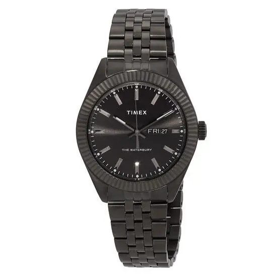 Timex Waterbury Quartz Black Dial Men`s Watch TW2V17700