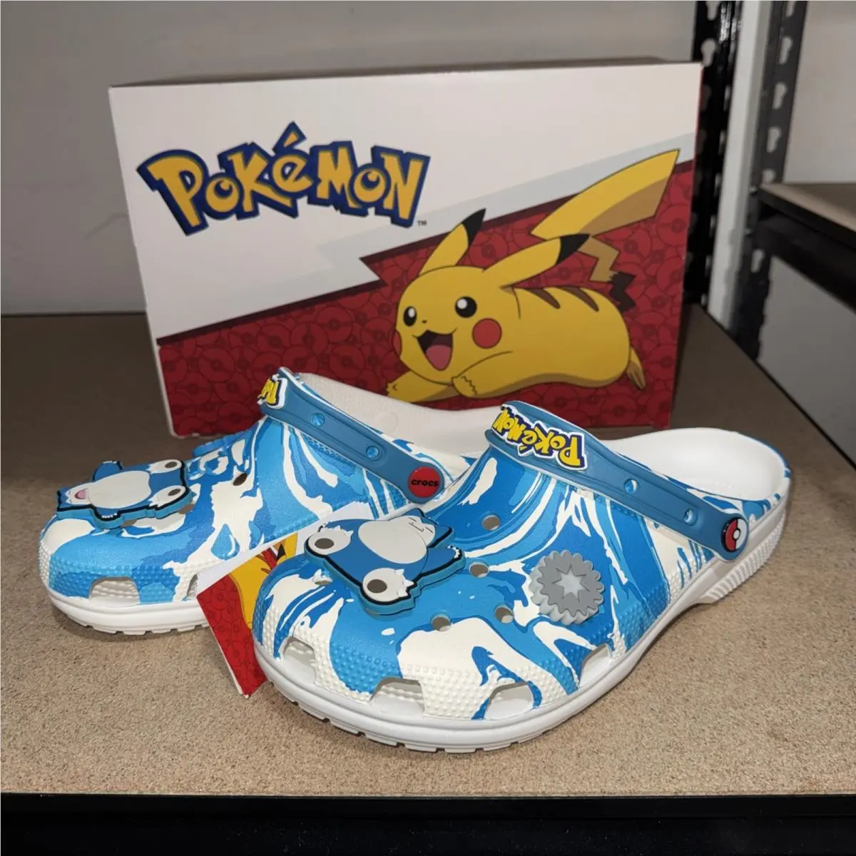 Crocs x Pokemon Snorlax Classic Clog Men`s Sizes 8 Light Up Glow in The Dark