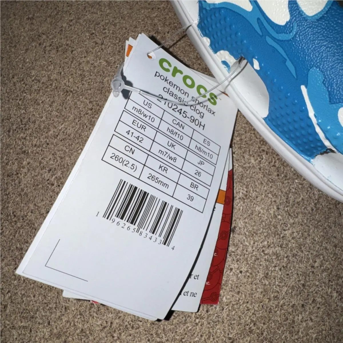 Crocs shoes - Crocs Pokemon Gengar - Pokemon Gengar - Blue (UPC: 196265834334) 4