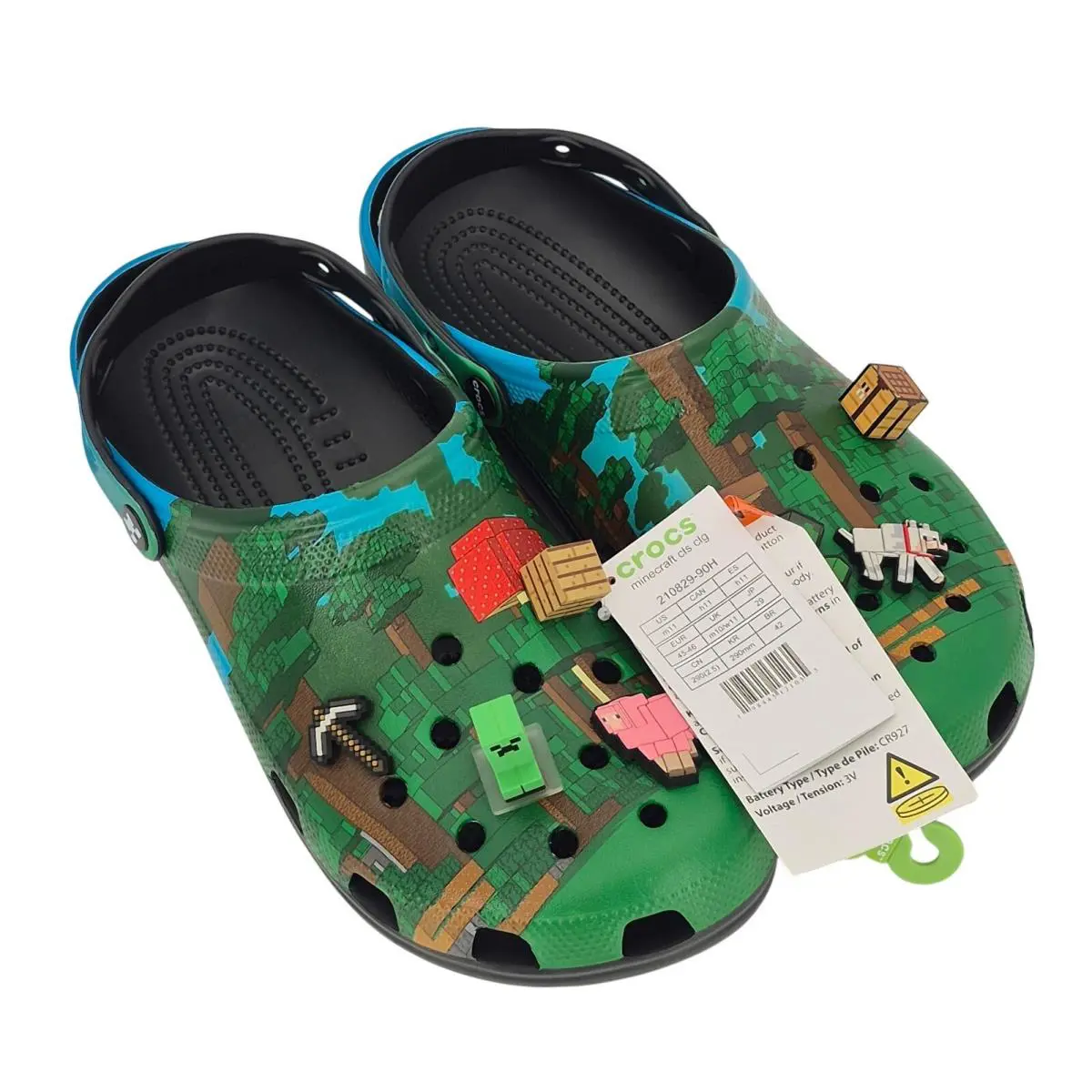 Crocs Minecraft Classic Clogs Unisex Adult Men`s Size 11 Shoes 210829-90H