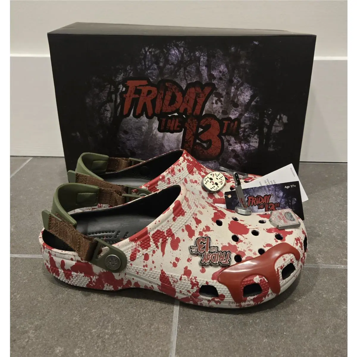 Crocs Friday The 13th Jason Vorhees Classic Clogs Men`s Size 9 2025