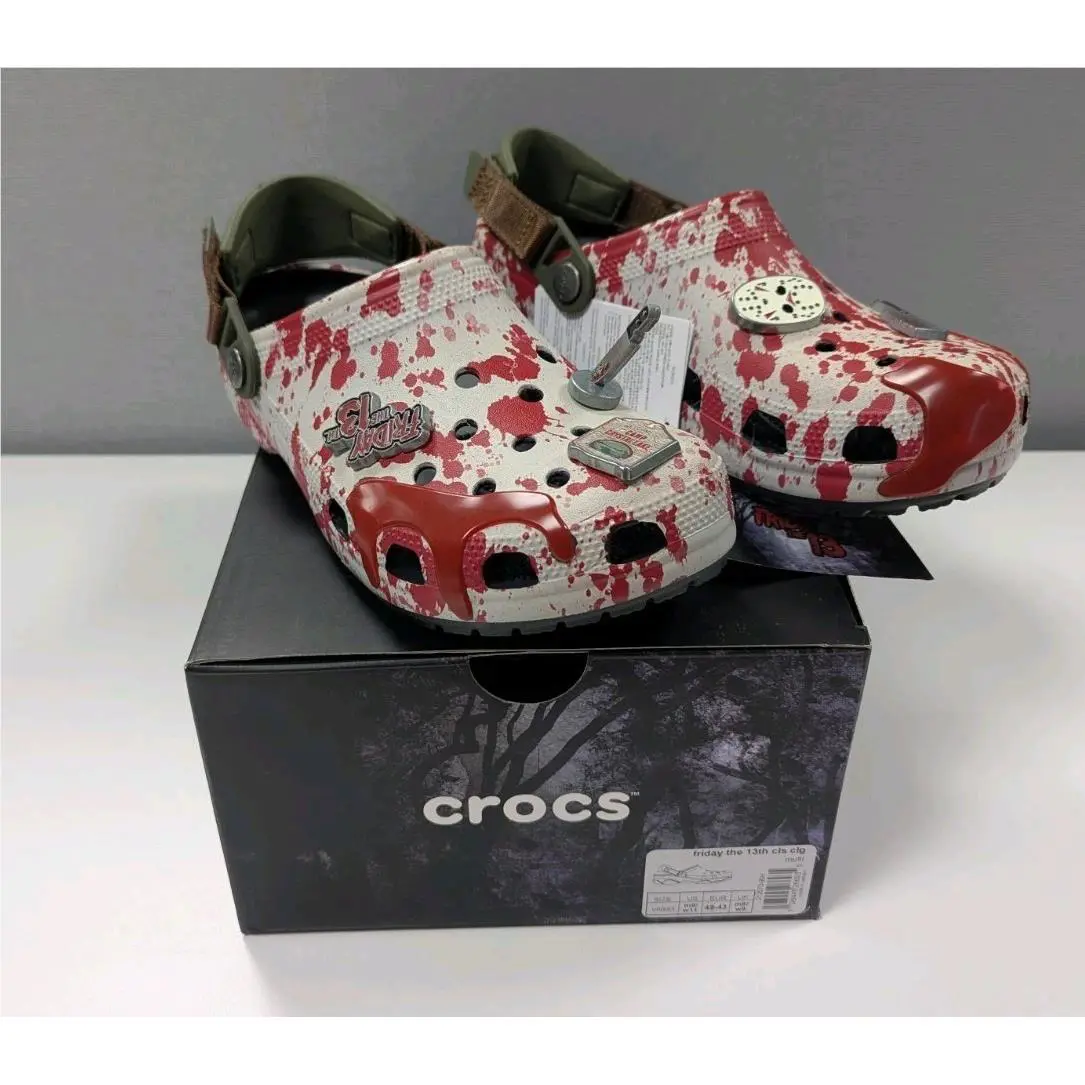 Mens Crocs Friday The 13th Jason Vorhees Classic Clogs Sz 9 Women`s 11