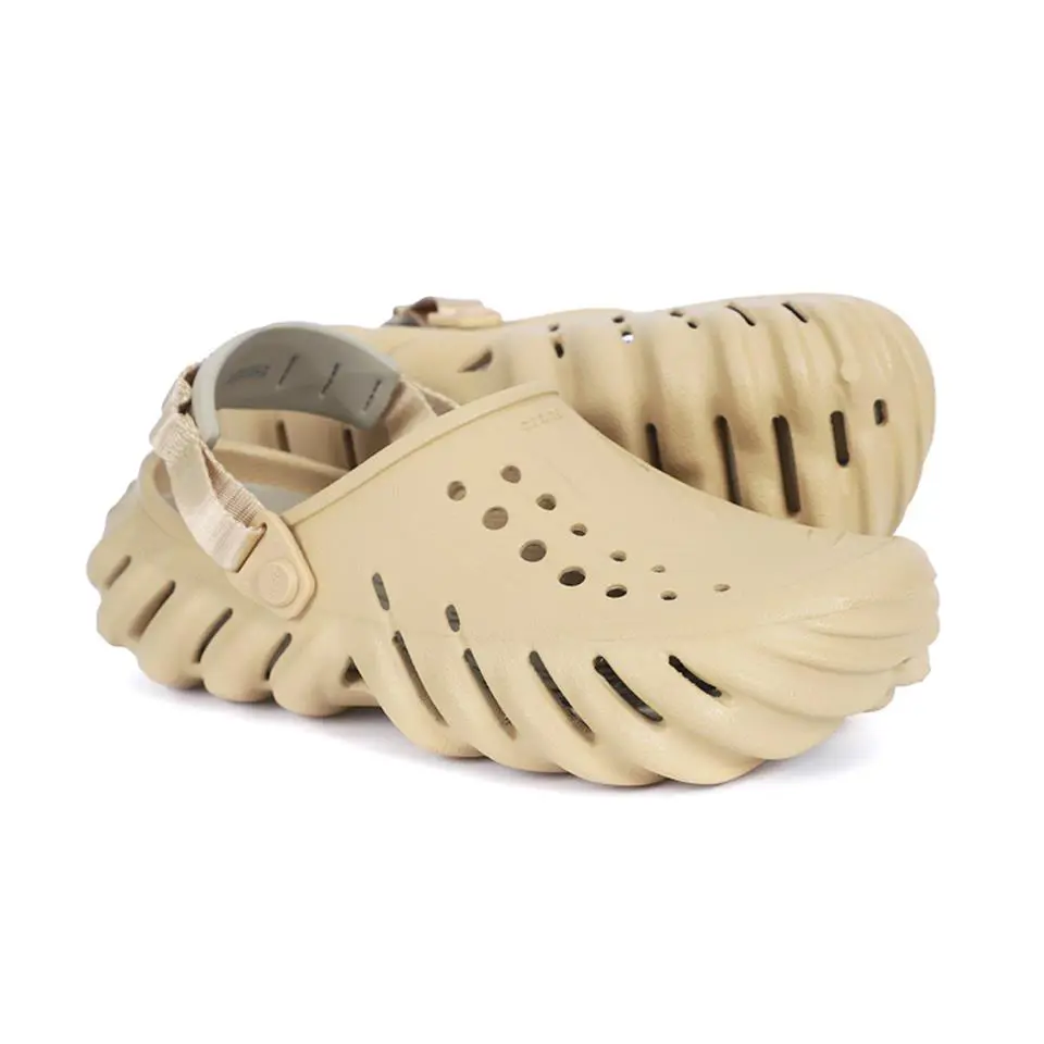 Crocs Classic Echo Clogs Slide Slip-on Casual Sandal Men Shoes Wheat Size 13