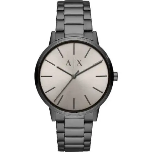 Armani Exchange Three-hand Grey Dial Gunmetal Stainless Steelwatch 42mm