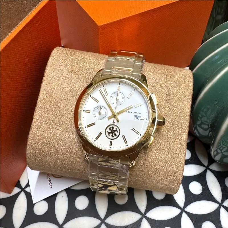 Tory Burch Collins Women`s White Watch TBW1250