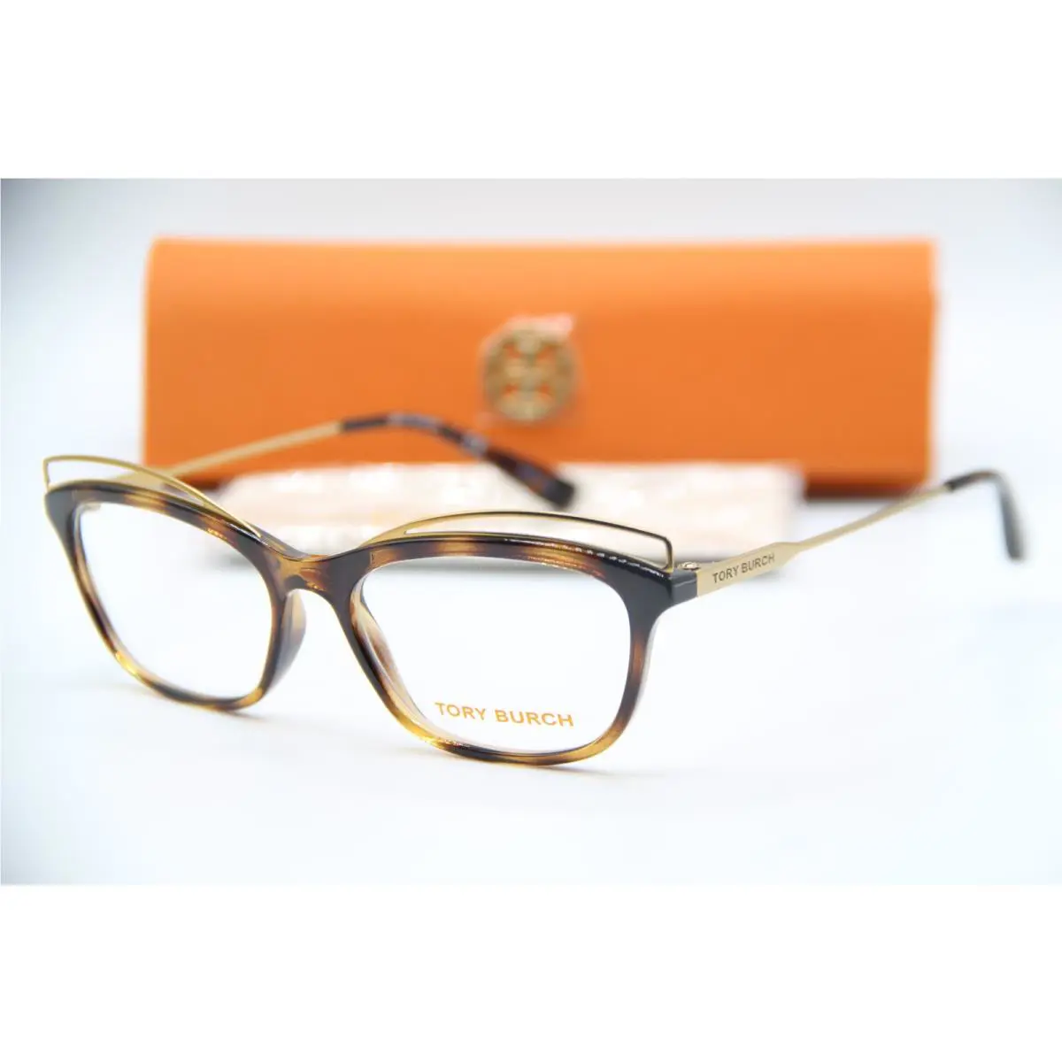 Tory Burch TY 4004 1519 Havana Gold Frames Eyeglasses 51-16