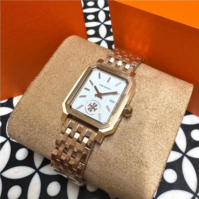 Tory Burch Robinson Rose Gold Stainless Steel Strap Watch TBW1502