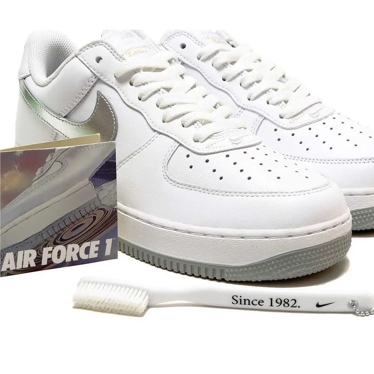 Nike shoes - Nike Air Force 1 Low - DZ6755-100 - White, Manufacturer: White/Metallic Silver/Metallic Gold 10