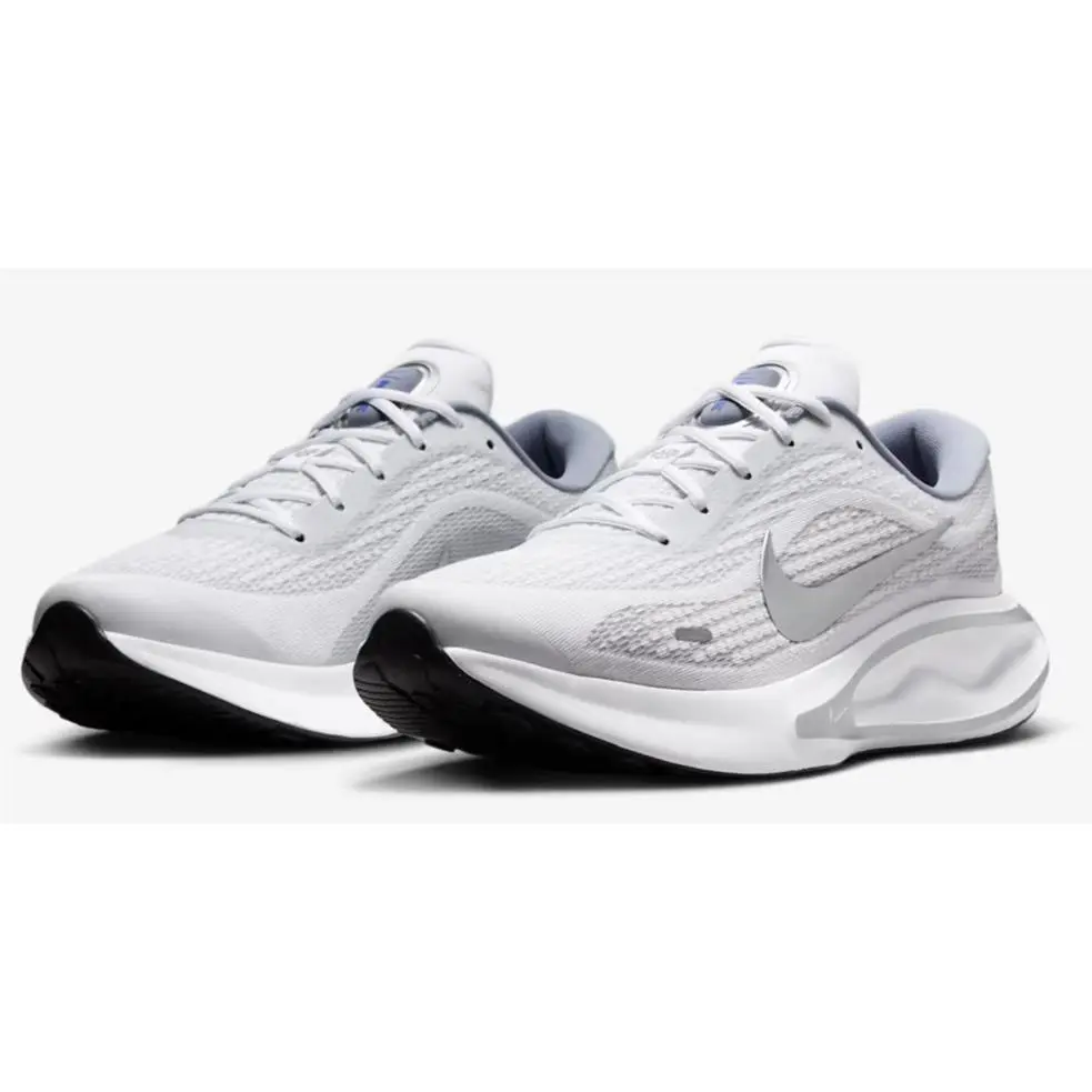 Nike shoes - Nike Journey Run - Journey Run - FN0228-104 - White/Black/Ashen Slate/Metallic Silver, Maufacturer: Anthracite/Summit White/Black 10