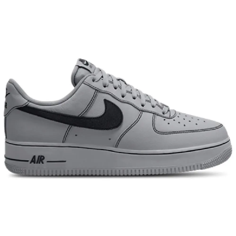 Men`s Nike Air Force 1 `07 LV8 Wolf Grey/black HQ2037 004 - Wolf Grey/Black