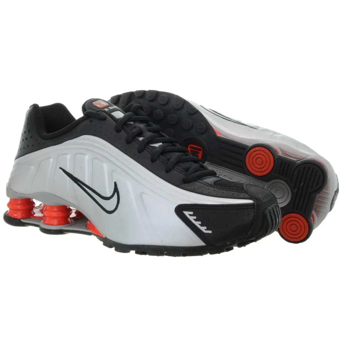 Nike shoes - Nike Shox R4 - Shox - CW2626 005 - Metallic Silver, Black, Picante Red 4