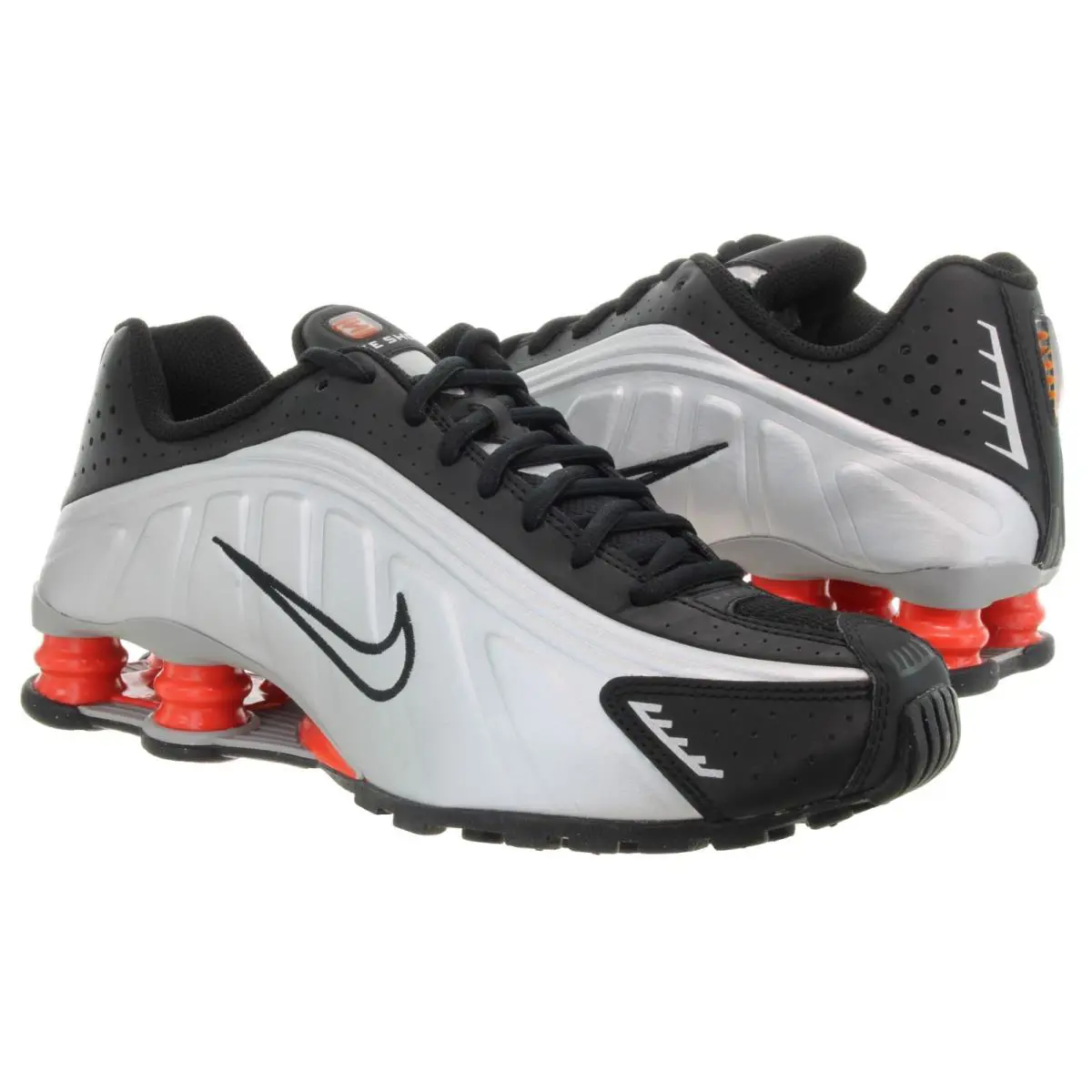 Nike shoes - Nike Shox R4 - Shox - CW2626 005 - Metallic Silver, Black, Picante Red 5