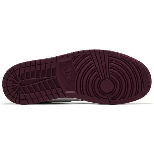 Nike shoes - Retro 1 High OG - Retro High - 555088 611 - Bordeaux/White/Metallic Silver 3