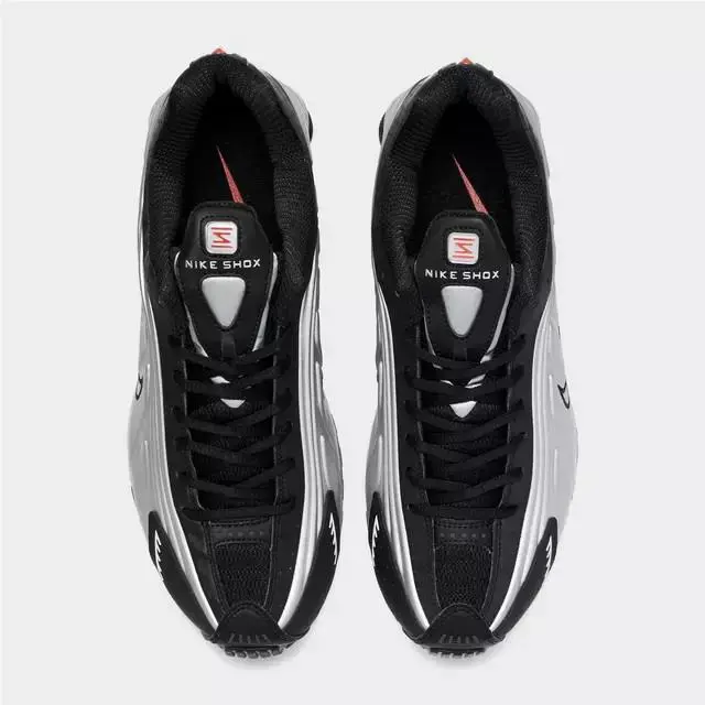 Nike shoes - Nike Shox R4 - Shox - Metallic Silver/Black/Picante Red/Metallic Silver 3