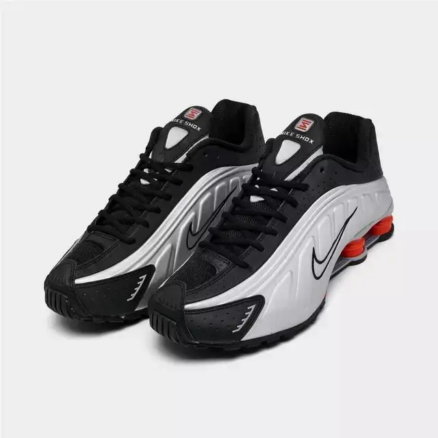 Nike shoes - Nike Shox R4 - Shox - Metallic Silver/Black/Picante Red/Metallic Silver 6