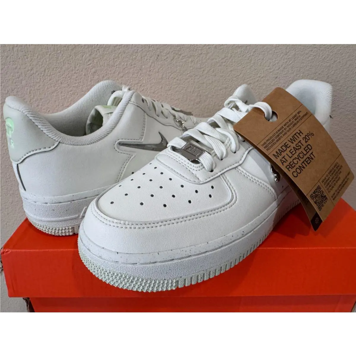 Nike shoes - Nike Air Force 1 - Air Force - FN8540 100 - Sail/Vapor Green-Sea Glass 2
