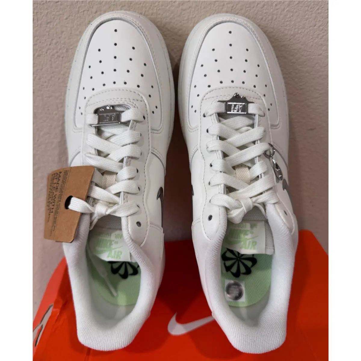 Nike shoes - Nike Air Force 1 - Air Force - FN8540 100 - Sail/Vapor Green-Sea Glass 10