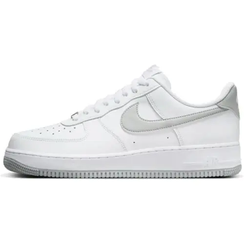 Men`s Nike Air Force 1 `07 White/lt Smoke Grey-white FJ4146 100 - White/Lt Smoke Grey-White