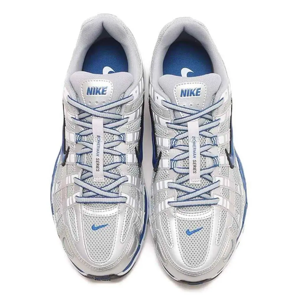 Nike shoes - Nike P-6000 - BV1021-001 - Silver, Manufacturer: Metallic Silver / Team Royal-White-Black 3