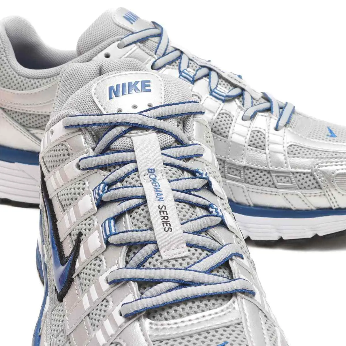 Nike shoes - Nike P-6000 - BV1021-001 - Silver, Manufacturer: Metallic Silver / Team Royal-White-Black 1