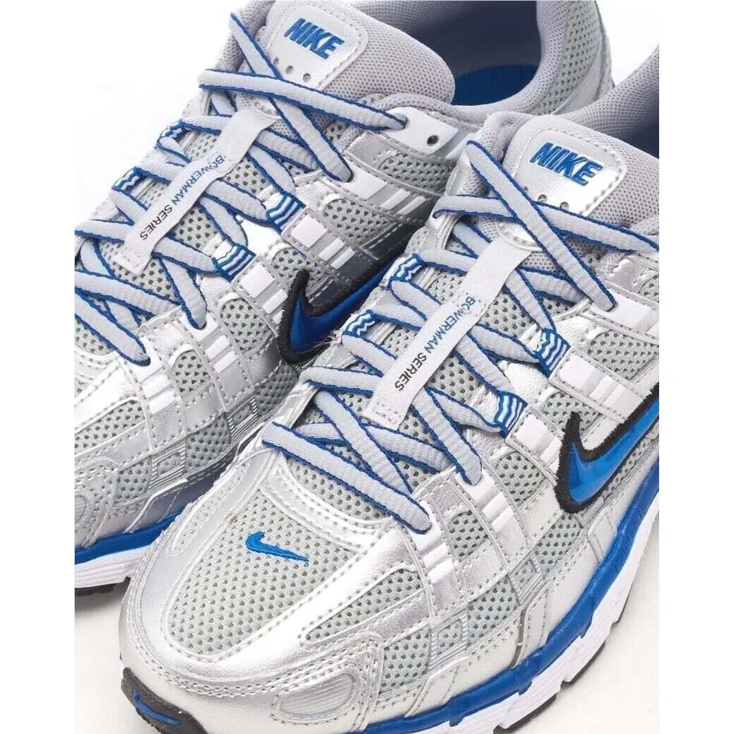 Nike shoes - Nike P-6000 - BV1021-001 - Silver, Manufacturer: Metallic Silver / Team Royal-White-Black 8