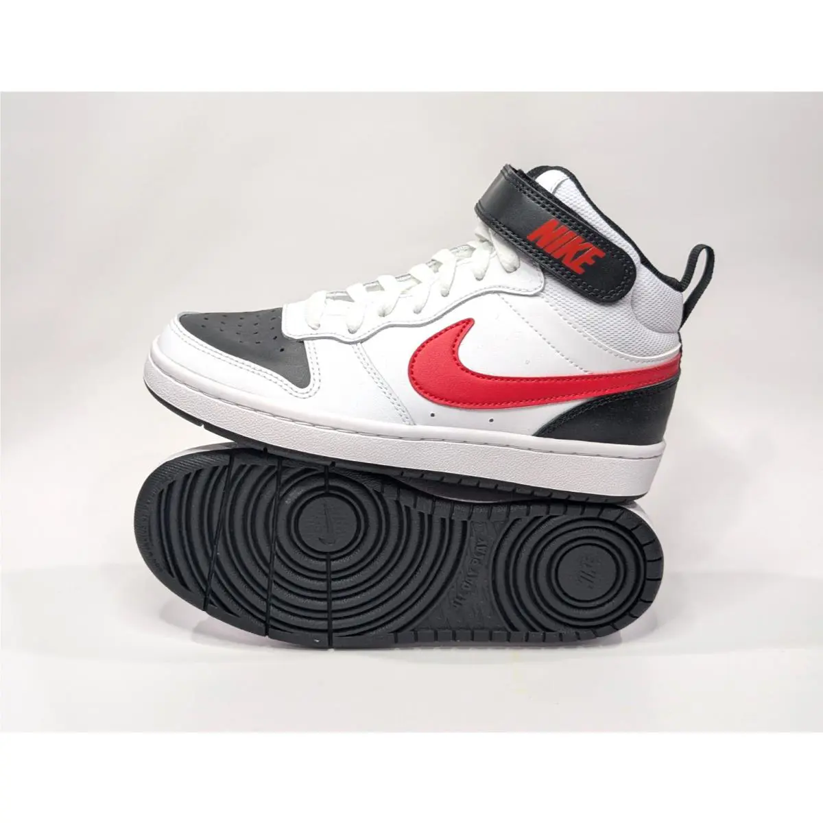 Nike shoes - Nike Court Borough Mid 2 - CD7782 CD7782-110 - White/Red/Black 2