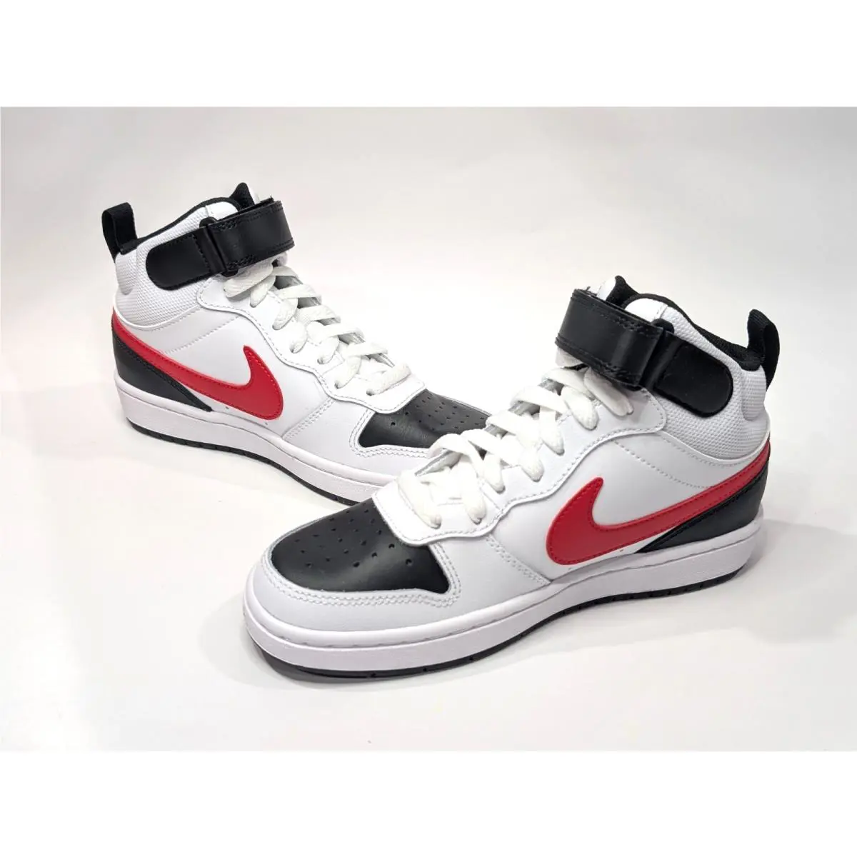 Nike shoes - Nike Court Borough Mid 2 - CD7782 CD7782-110 - White/Red/Black 8