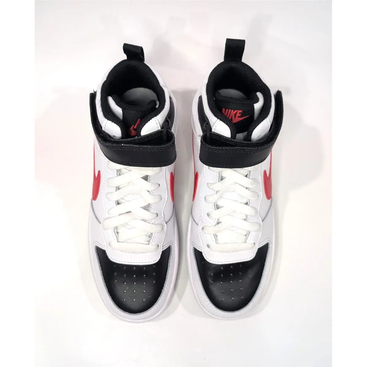 Nike shoes - Nike Court Borough Mid 2 - CD7782 CD7782-110 - White/Red/Black 9