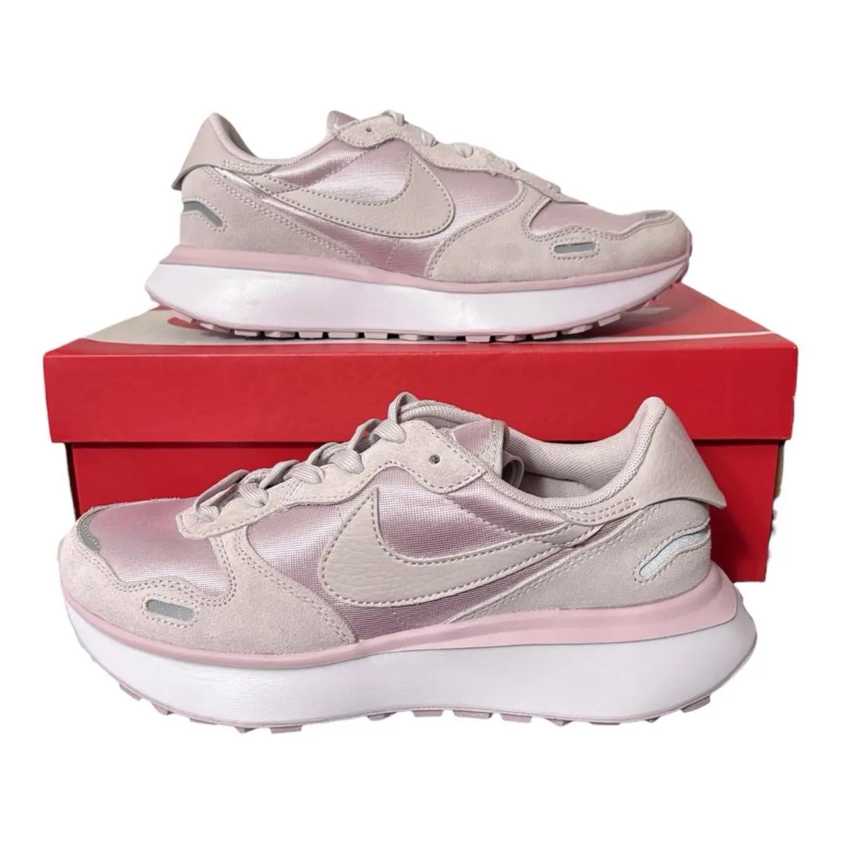 FJ1409-500 Nike Women’s Phoenix Waffle “platinum Violet” Casual Shoes - Purple