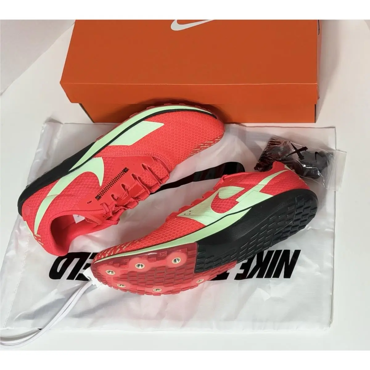 Nike shoes - Nike Zoom Rival XC 6 - DX7999-600 - Bright Crimson/Black/Metallic Silver/Vapor Green 22