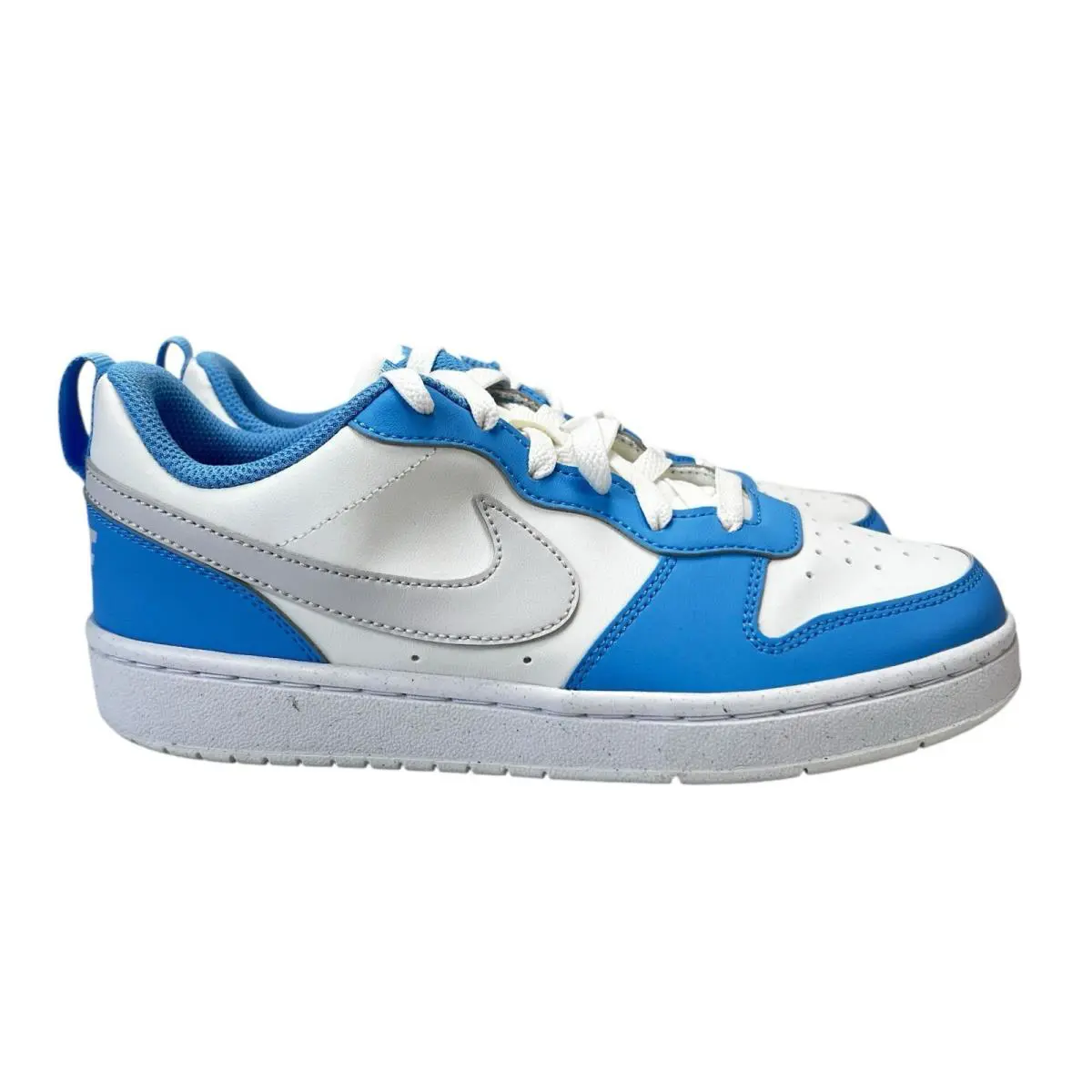Nike Court Borough Low Recraft White Blue Grey Shoes DV5456-128 Youth Sz 5 - 5.5 - Blue