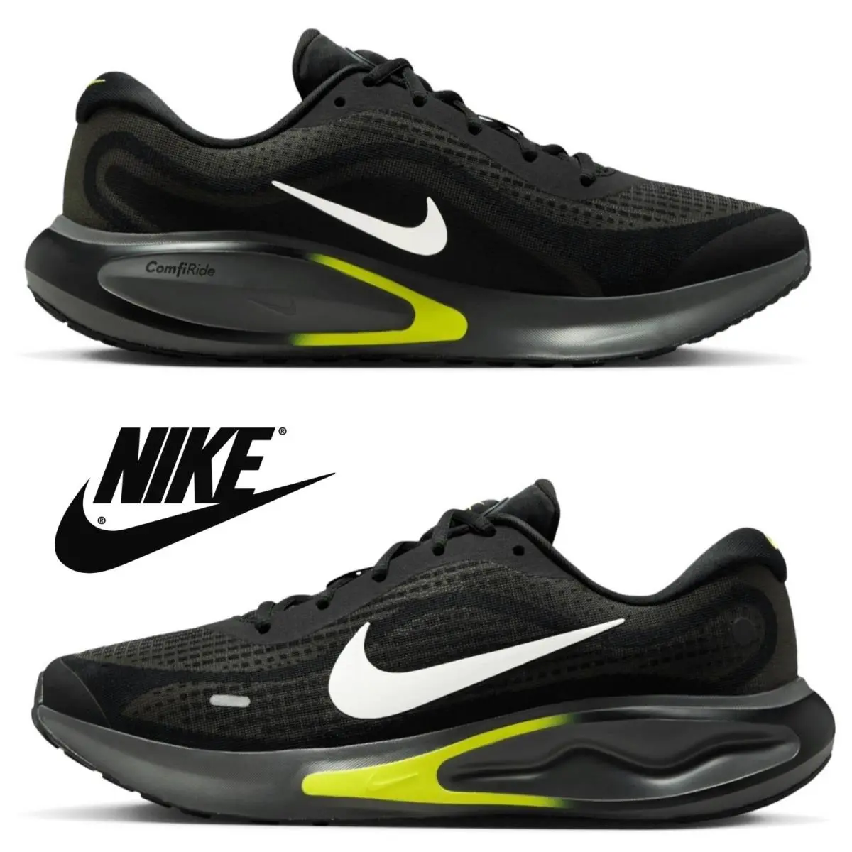 Nike shoes - Nike Journey Run - Journey Run - FN0228-008 - Black/Anthracite/Cyber/Summit White, Maufacturer: Anthracite/Summit White/Black 8