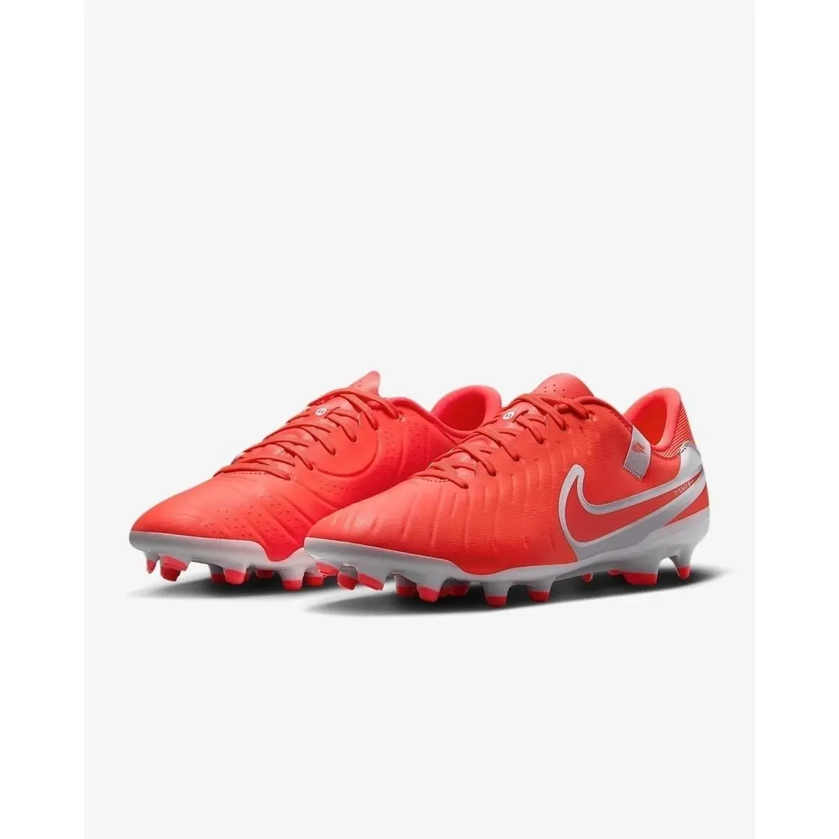 Nike Legend 10 Academy Fg/mg Soccer Cleat Hot Lava White Men`s Size 9 DV4337-800