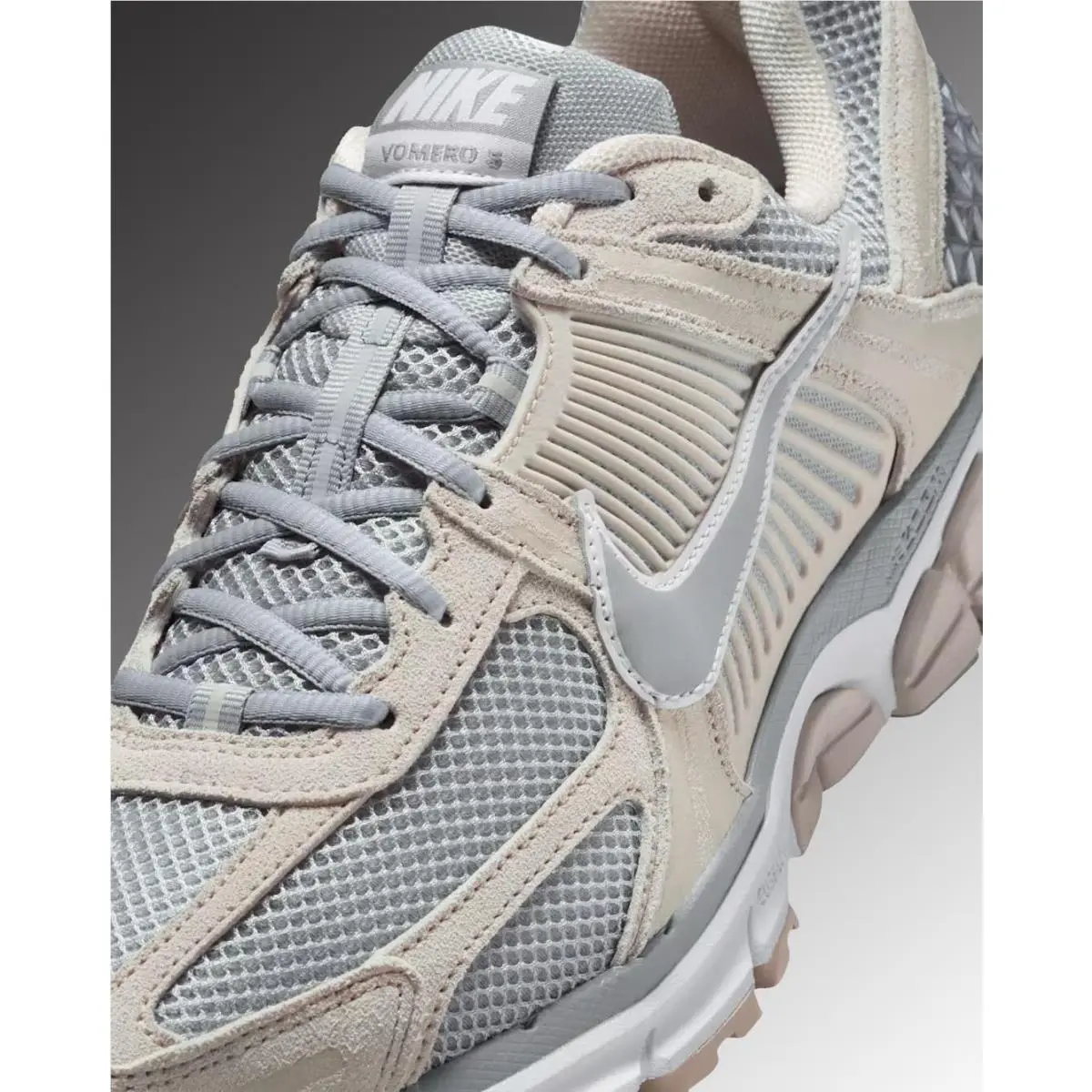 Nike shoes - Nike Zoom Vomero 5 - Zoom Vomero - HF1553-101 - Light Orewood Brown/White/Metallic Platinum/Light Smoke Grey 5