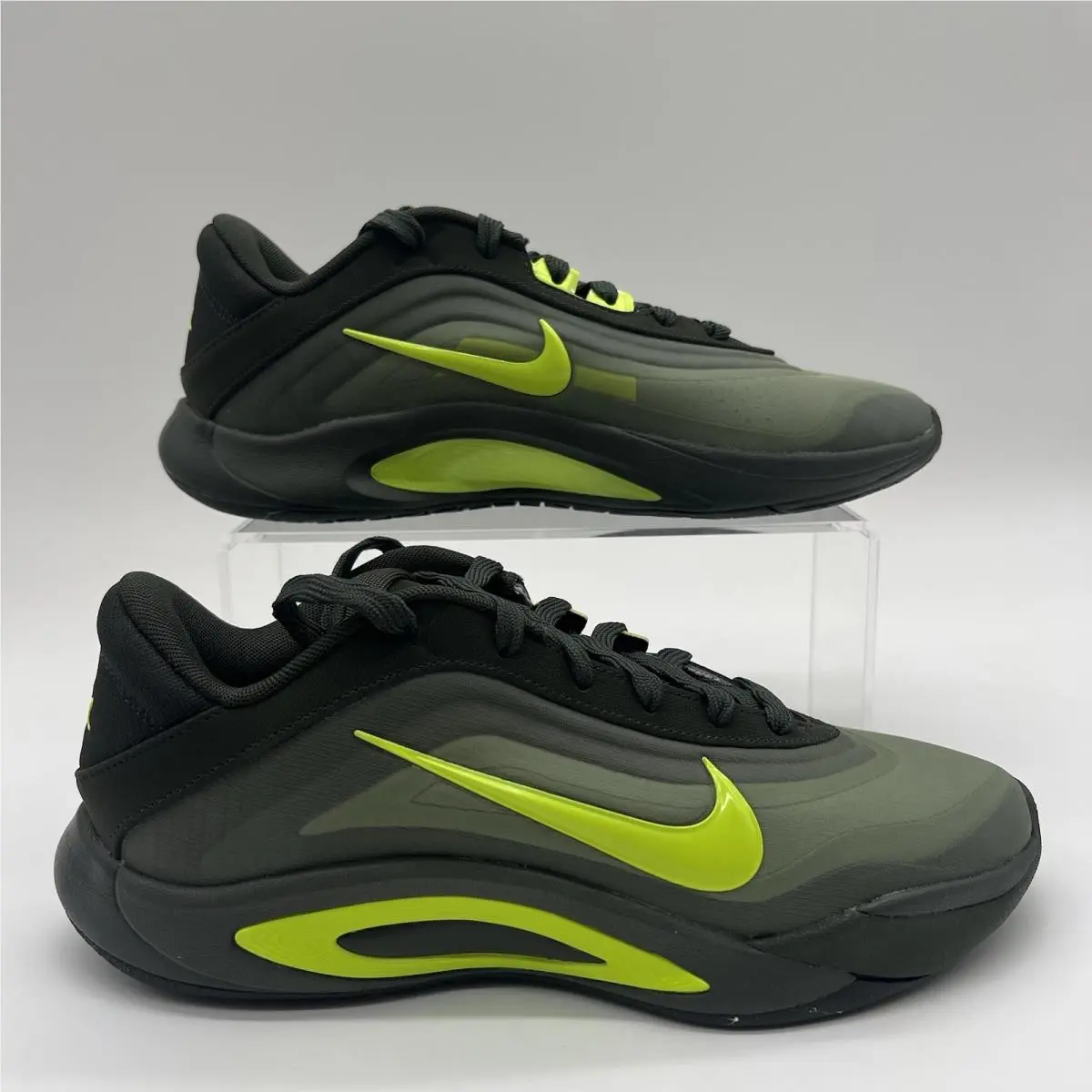 Womens Size 8 Nike A`one Sequoia Black Green Volt Basketball Shoes FZ8605 301
