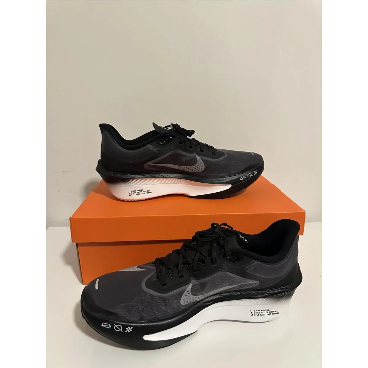 Nike shoes - Nike Zoom Fly - Zoom Fly - FN8454 001 - Black/White-Lt Smoke Grey (UPC: 197597074146) 1