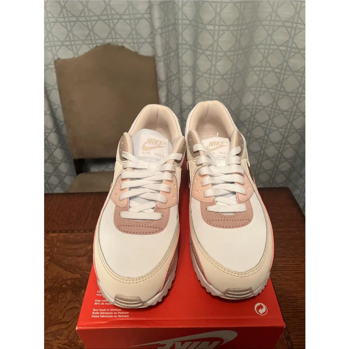 Nike shoes - Nike Air Max 90 - Air Max - HQ1783-100 - White/Washed Coral/Pearl White/Particle Pink (UPC: 198480900054) 1