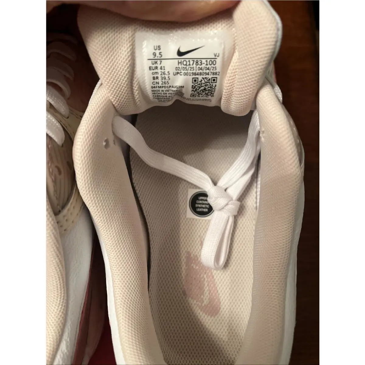 Nike shoes - Nike Air Max 90 - Air Max - HQ1783-100 - White/Washed Coral/Pearl White/Particle Pink (UPC: 198480900054) 4