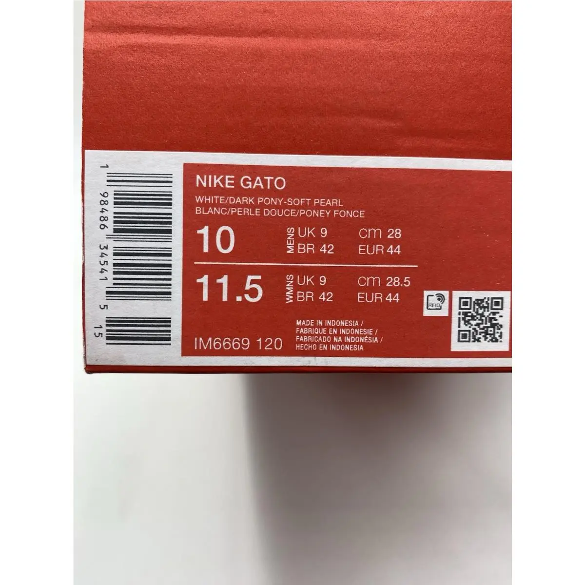 Nike shoes - Nike Gato - Gato - IM6669 120 - White/Dark Pony-Soft Pearl (UPC: 198486345415) 6