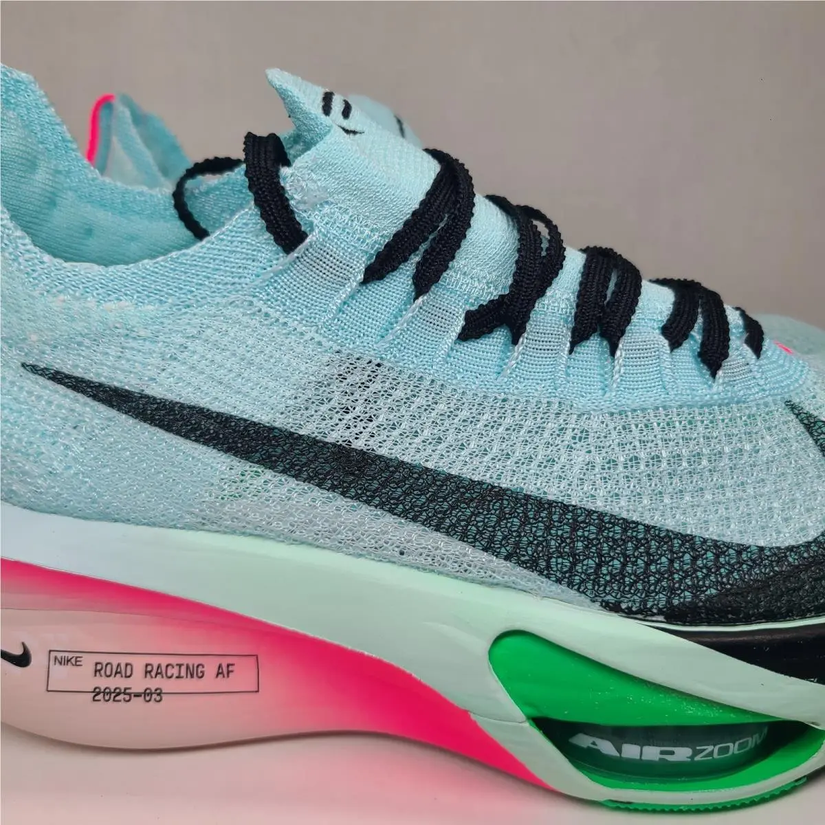 Nike shoes - Nike Air Zoom Alphafly NEXT% 3 - FD8315 400 - Glacier Blue/Black-Mint Foam (UPC: 198485517554) 3