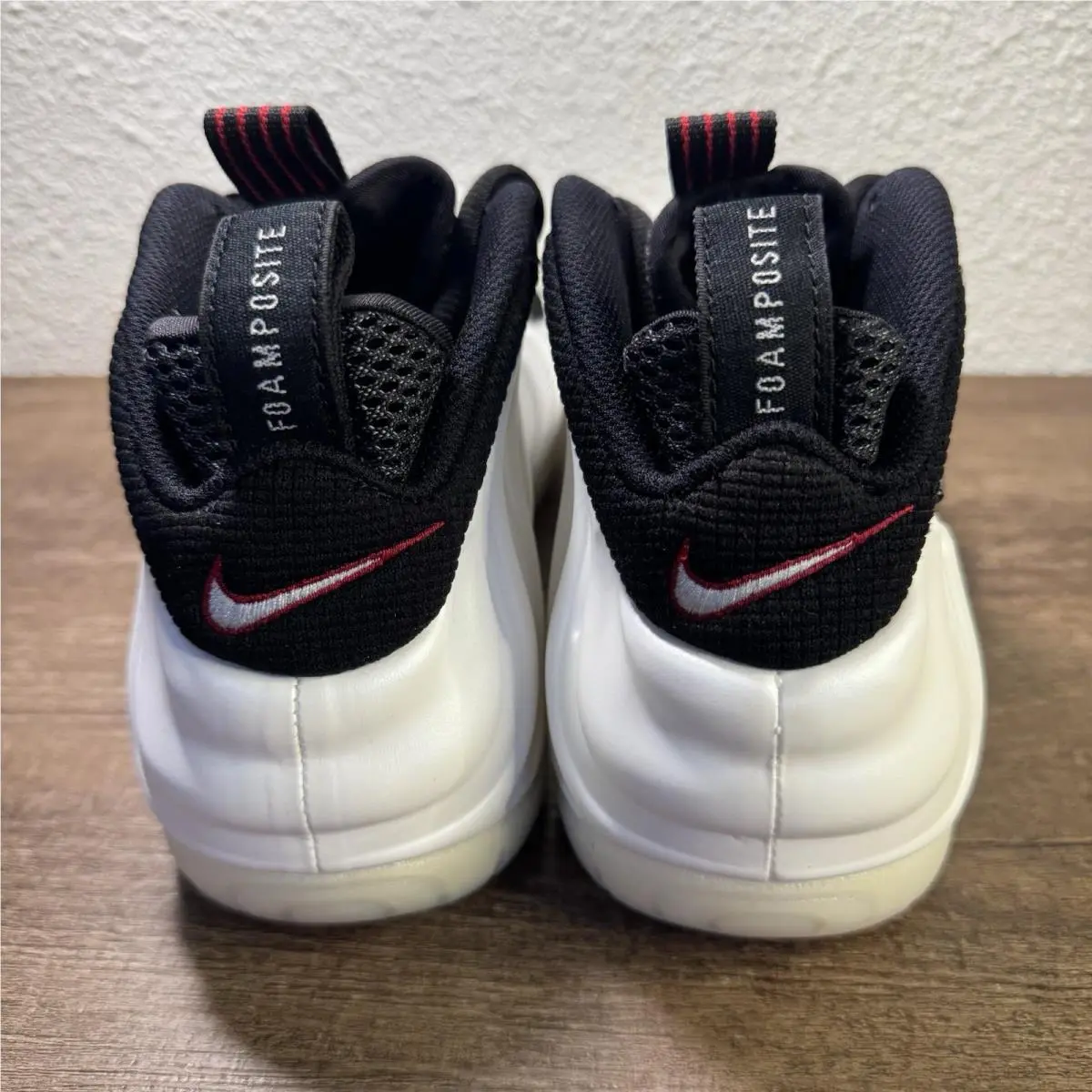 Nike shoes - Nike Air Foamposite - Air Foamposite - HF0794-200 - Ivory, Manufacturer: Pearl White/White/Black/True Red 6