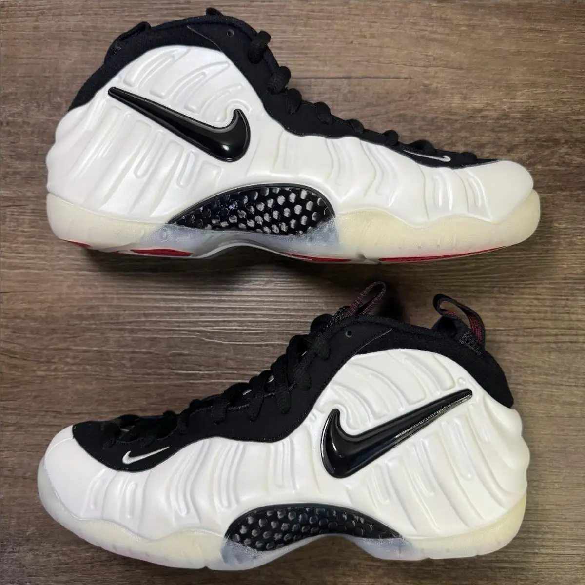 Nike shoes - Nike Air Foamposite - Air Foamposite - HF0794-200 - Ivory, Manufacturer: Pearl White/White/Black/True Red 2