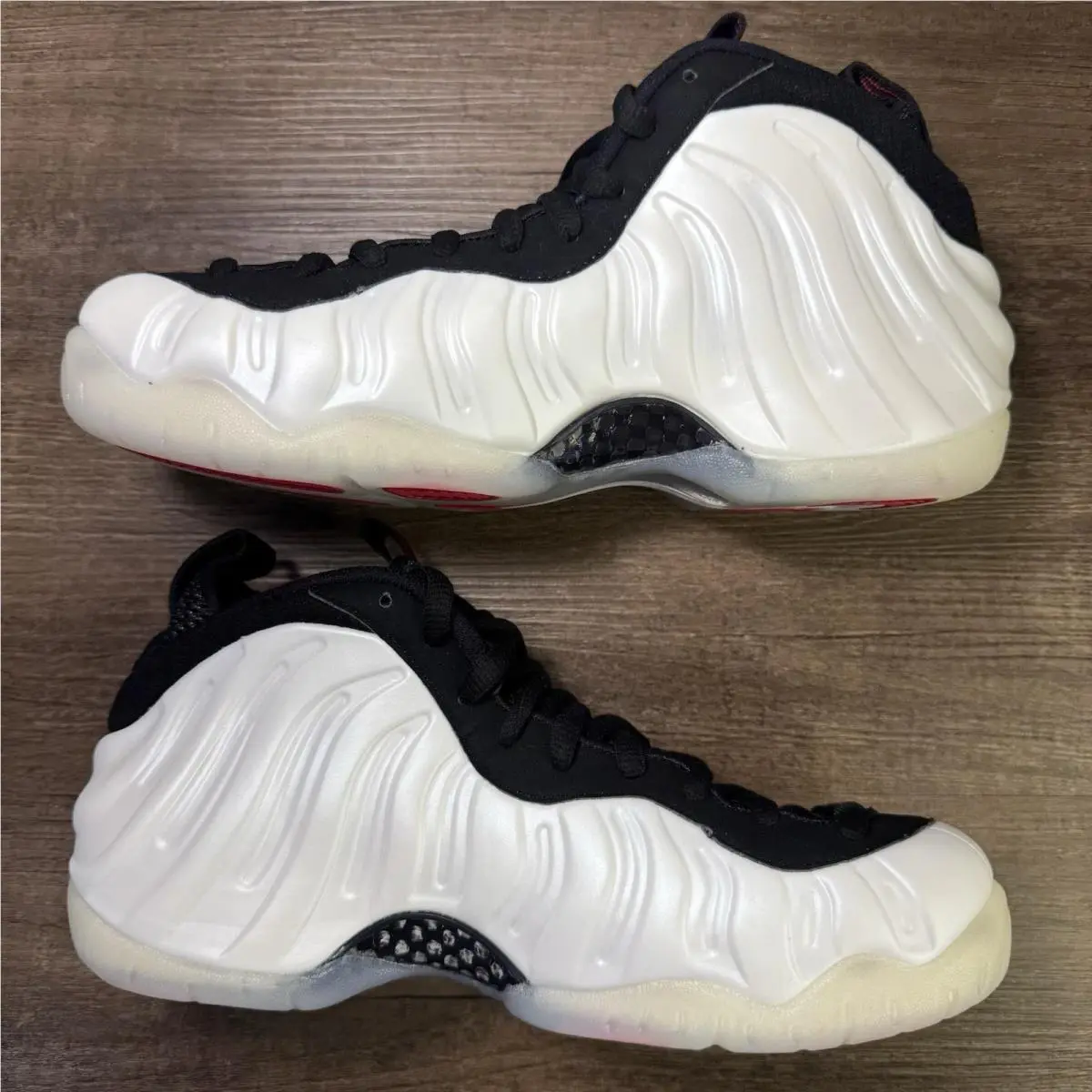 Nike shoes - Nike Air Foamposite - Air Foamposite - HF0794-200 - Ivory, Manufacturer: Pearl White/White/Black/True Red 3