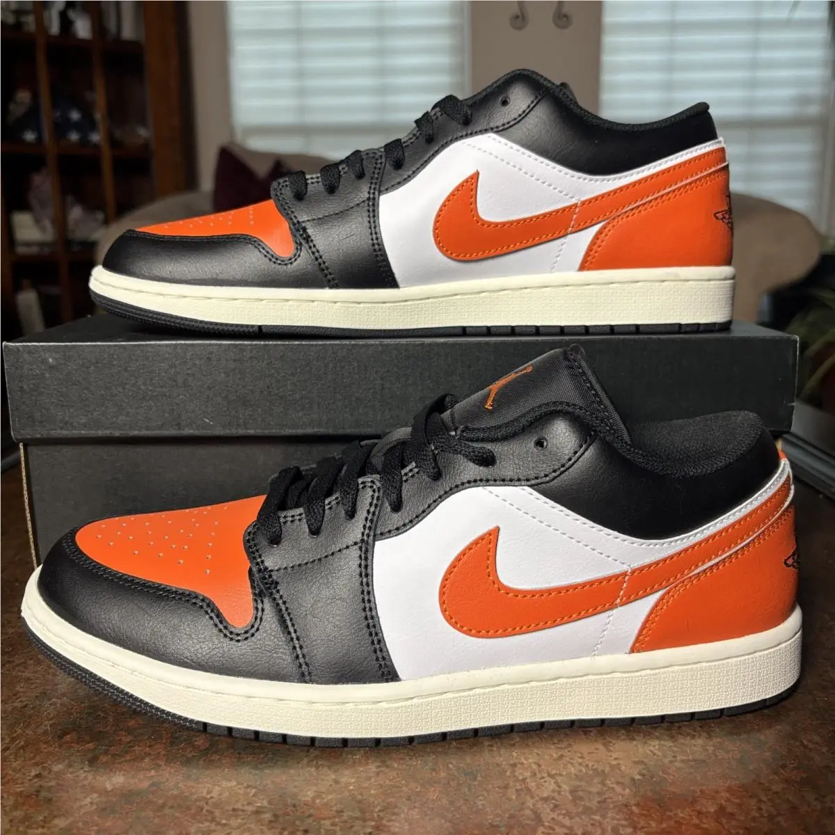 Nike shoes - Air Jordan 1 Low - Air Low - 553558-081 - Orange (UPC: 00198482117979) 1
