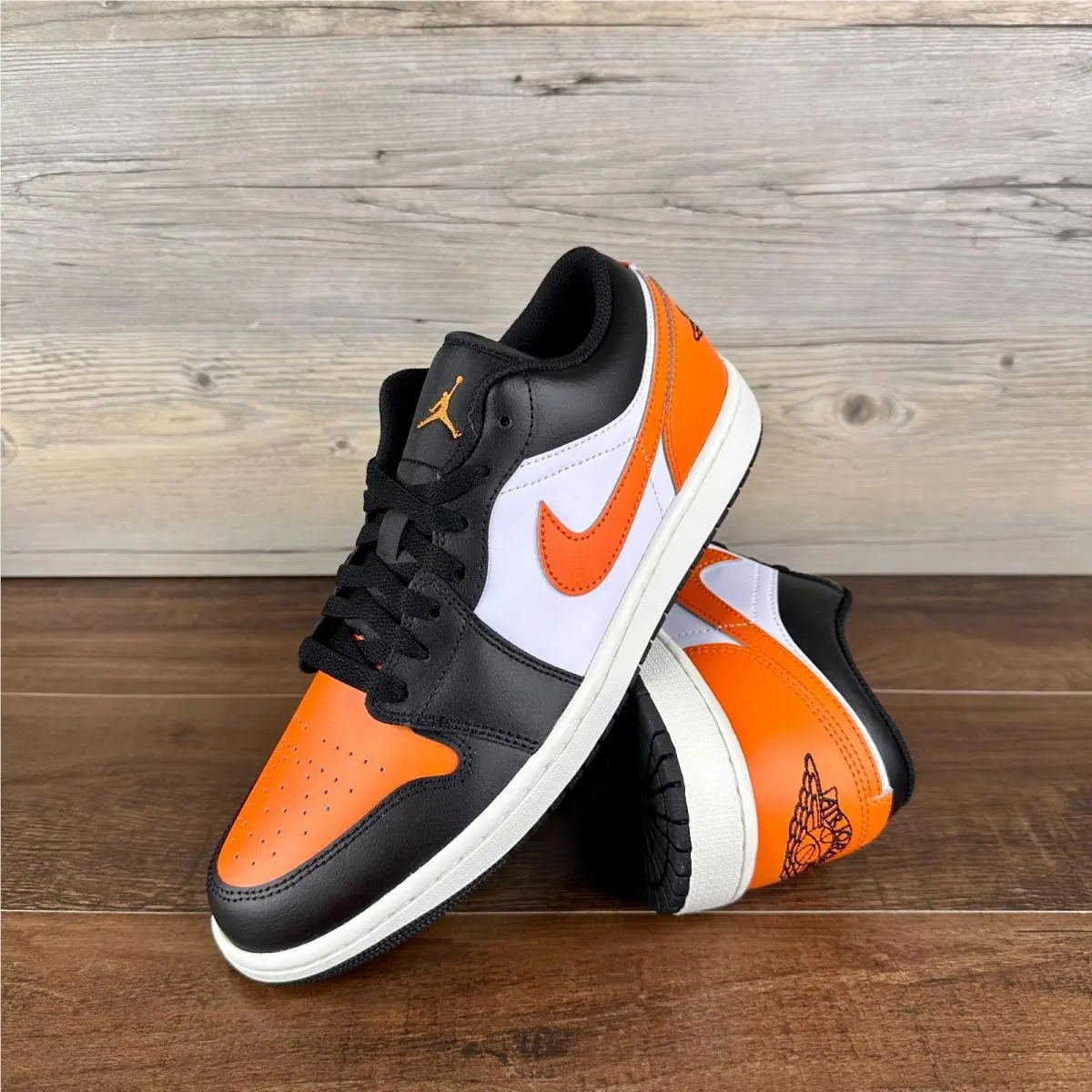 Nike Air Jordan 1 Low Shattered Backboard Mens Size 10.5 Black White 553558 081